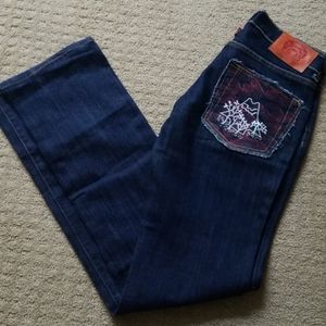 RARE Red Monkey Jeans Sz 27
